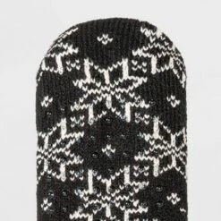 Budget ❤️ Women's Floral Double Lined Cozy Booties with Grippers - A New Day™ 4-10 Heather Gray/turquoise ❤️ -A New Day Sales 2022 unnamed file 4162