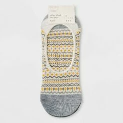 Discount 🥰 Women's Fair Isle 3pk Liner 🧦 Socks - A New Day™ Heathered Gray 4-10 ✨