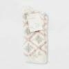 New 😀 Women's Snowflake Cozy Crew 🧦 Socks - A New Day™ 4-10 Ivory/pink 👍 -A New Day Sales 2022 unnamed file 4185