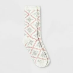 New 😀 Women's Snowflake Cozy Crew 🧦 Socks - A New Day™ 4-10 Ivory/pink 👍 10 New 😀 Women's Snowflake Cozy Crew 🧦 Socks - A New Day™ 4-10 Ivory/pink 👍 -A New Day Sales 2022 unnamed file 4188
