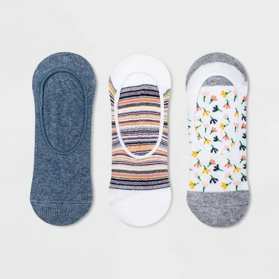 Flash Sale 🔔 Women's Floral Dandelion 3pk Liner 🧦 Socks - A New Day™ White/Blue 4-10 ⌛ 4 Flash Sale 🔔 Women's Floral Dandelion 3pk Liner 🧦 Socks - A New Day™ White/Blue 4-10 ⌛ - Image 2