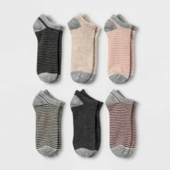 Discount 💯 Women's Striped 6pk Low Cut 🧦 Socks - A New Day™ 4-10 Cool Mix 🔥 -A New Day Sales 2022 unnamed file 4221