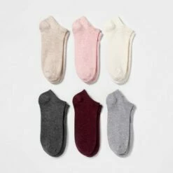 Outlet 🔔 Women's 6pk Low Cut 🧦 Socks - A New Day™ 4-10 Black/gray/white ⌛ -A New Day Sales 2022 unnamed file 4225