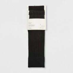 Best Sale 💯 Women's 3pk Sheer Dot and Opaque Trouser 🧦 Socks - A New Day™ Black 4-10 ✔️
