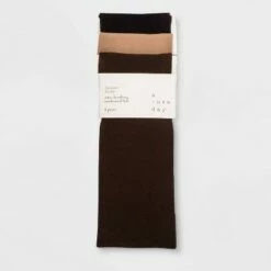 Budget 🛒 Women's 3pk Opaque Trouser 🧦 Socks - A New Day™ Black 😉