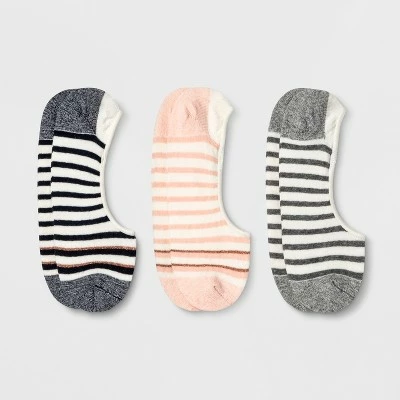 Best deal π Women's Lurex Striped 3pk Liner 𧦠Socks - A New Day™ - Assorted Color 4-10 π€© 4 Best deal π Women's Lurex Striped 3pk Liner 𧦠Socks - A New Day™ - Assorted Color 4-10 π€© - Image 2