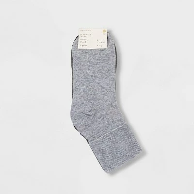 Best Sale ⌛ Women's 3pk Mary Jane Fold Over Cuff 🧦 Socks - A New Day™ 4-10 Gray Heather ✔️ 3 Best Sale ⌛ Women's 3pk Mary Jane Fold Over Cuff 🧦 Socks - A New Day™ 4-10 Gray Heather ✔️