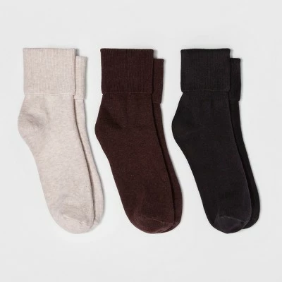 Best Sale ⌛ Women's 3pk Mary Jane Fold Over Cuff 🧦 Socks - A New Day™ 4-10 Gray Heather ✔️ 7 Best Sale ⌛ Women's 3pk Mary Jane Fold Over Cuff 🧦 Socks - A New Day™ 4-10 Gray Heather ✔️ - Image 5