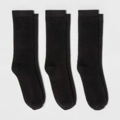 Budget 👍 Women's 3pk Crew 🧦 Socks - A New Day™ 4-10 Black 😍 -A New Day Sales 2022 unnamed file 4280