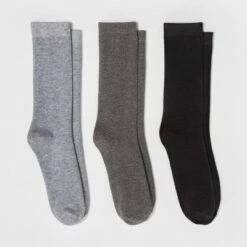 Budget 👍 Women's 3pk Crew 🧦 Socks - A New Day™ 4-10 Black 😍 -A New Day Sales 2022 unnamed file 4281