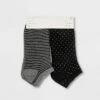 Outlet ❤️ Women's Multipattern 6pk Low Cut 🧦 Socks - A New Day™ Black 4-10 💯
