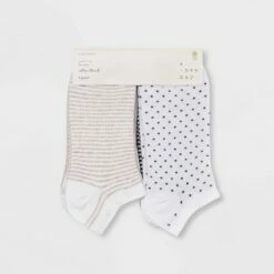 Flash Sale ❤️ Women's Multipattern 6pk Low Cut 🧦 Socks - A New Day™ White 4-10 💯
