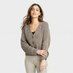 Discount 🔥 Women's Ribbed Cardigan - A New Day™ ⭐ -A New Day Sales 2022 unnamed file 4306