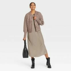 Budget 🔔 Women's Metal Button Cardigan - A New Day™ 🎉 -A New Day Sales 2022 unnamed file 4313