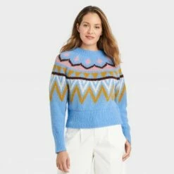 Best reviews of ⌛ Women's Crewneck Sweater - A New Day™ Fair Isle 🎉 -A New Day Sales 2022 unnamed file 4322