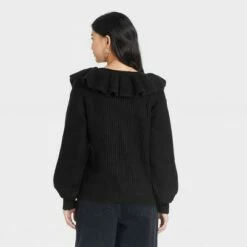 Best reviews of 🔥 Women's V-Neck Ruffle Pullover Sweater - A New Day™ 🛒