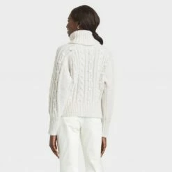 Flash Sale ❤️ Women's Turtleneck Cable Knit Pullover Sweater - A New Day™ 😍