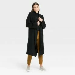 Best Pirce 😉 Women's Houndstooth Open-Front Sweater Cardigan - A New Day™ ⭐ -A New Day Sales 2022 unnamed file 4358