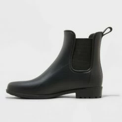 Outlet 🛒 Women's Chelsea Rain 🥾 Boots - A New Day™ Black 🎉
