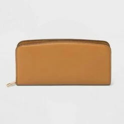 Hot Sale 🥰 Women's Zip Wallet - A New Day™ Brown 🔔 -A New Day Sales 2022 unnamed file 4503