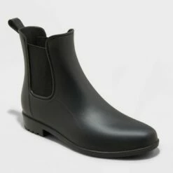 Outlet 🛒 Women's Chelsea Rain 🥾 Boots - A New Day™ Black 🎉 -A New Day Sales 2022 unnamed file 451