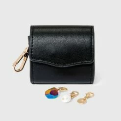 Best Pirce 😀 Ear Bud Case Coin Purse - A New Day™ Metallic Gray ⌛ -A New Day Sales 2022 unnamed file 4527