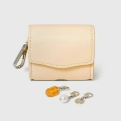 Best Pirce 😀 Ear Bud Case Coin Purse - A New Day™ Metallic Gray ⌛ -A New Day Sales 2022 unnamed file 4532