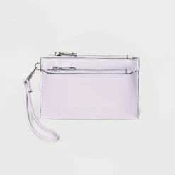 Cheapest ✔️ Double Zip Wristlet Pouch - A New Day™ Biege ⌛ -A New Day Sales 2022 unnamed file 4557