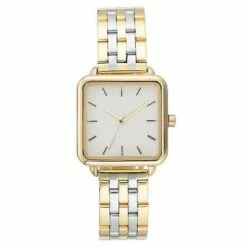 Discount ⭐ Women's Square Face ⌚ Watch - A New Day™ Light Silver 🔔