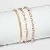 Cheap 😍 Herringbone and Tennis Bracelet Set 3pc - A New Day™ Metallic Gold 👍 -A New Day Sales 2022 unnamed file 481