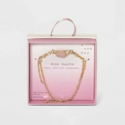 Best reviews of 🌟 Silver Plated Gold Layered Chain Bracelet - A New Day™ Amazonite 🥰 -A New Day Sales 2022 unnamed file 498