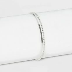 Buy 🎉 Sterling Silver with Snake Chain and Beaded Chain Bracelet Set 2pc - A New Day™ ⌛