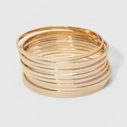 Cheap 🌟 Bangle Bracelet 10pc - A New Day™ Gold ✨