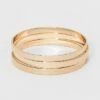 Budget 😍 Bangle Bracelet 3pc - A New Day™ Gold 👍 -A New Day Sales 2022 unnamed file 513