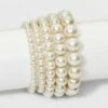 Cheapest 🥰 Faux Pearl Stretch Bracelet 5pc - A New Day™ White ❤️ -A New Day Sales 2022 unnamed file 514