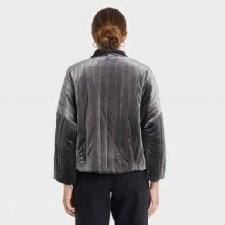 Promo 😀 Women's Quilted Velvet Duster Jacket - A New Day™ Pink ✔️