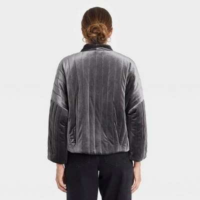 Promo 😀 Women's Quilted Velvet Duster Jacket - A New Day™ Pink ✔️ 3 Promo 😀 Women's Quilted Velvet Duster Jacket - A New Day™ Pink ✔️