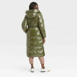 Best Pirce 🧨 Women's Duvet Wet Look Puffer Jacket - A New Day™ 🌟