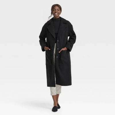 Discount ✔️ Women's Relaxed Fit Top Overcoat - A New Day™ 🧨 4 Discount ✔️ Women's Relaxed Fit Top Overcoat - A New Day™ 🧨 - Image 2
