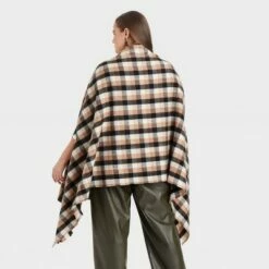 Cheap 🥰 Women's Plus Size Plaid Wrap Jacket - A New Day™ Brown One Size 😉