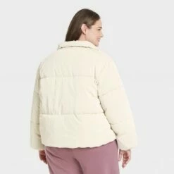 Cheap 🛒 Women's Short Iridescent Puffer Jacket - A New Day™ ✨