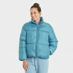 Cheap 😀 Women's Short Matte Puffer Jacket - A New Day™ ⌛ -A New Day Sales 2022 unnamed file 605