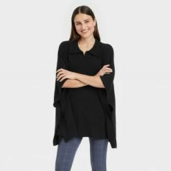 Best deal 🎉 Women's Collar Pullover - A New Day™ Tan 🔔 -A New Day Sales 2022 unnamed file 613