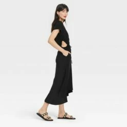 Brand new 😍 Women's Short Sleeve Cut Out 👗 Dress - A New Day™ ⭐ -A New Day Sales 2022 unnamed file 645