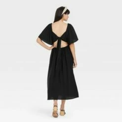 Brand new ⭐ Women's Flutter Short Sleeve Tie-Back 👗 Dress - A New Day™ 🤩