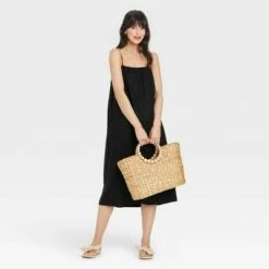 Cheap 😉 Women's Easy Linen Tank 👗 Dress - A New Day™ 😉 -A New Day Sales 2022 unnamed file 654