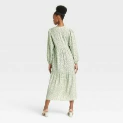 Discount 😉 Women's Long Sleeve Tiered 👗 Dress - A New Day™ 🥰