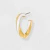 Best Sale 🌟 Twisted Hoop Earrings - A New Day™ White 🛒 -A New Day Sales 2022 unnamed file 754