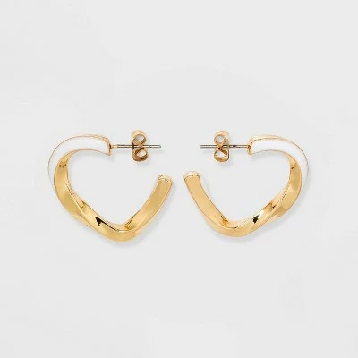 Best Sale ๐ Twisted Hoop Earrings - A New Dayโข White ๐ 5 Best Sale ๐ Twisted Hoop Earrings - A New Dayโข White ๐ - Image 3