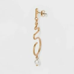 Best Pirce 👏 Open Squiggly Earrings - A New Day™ Gold ✨
